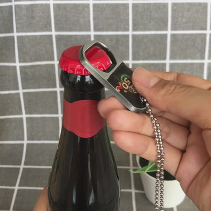 Custom Dog Tag Necklace with Bottle Opener