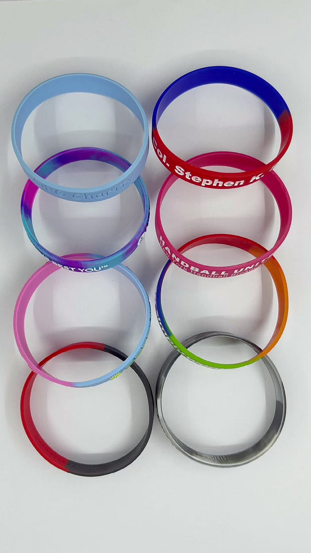 Custom Silicone Wristbands - Solid
