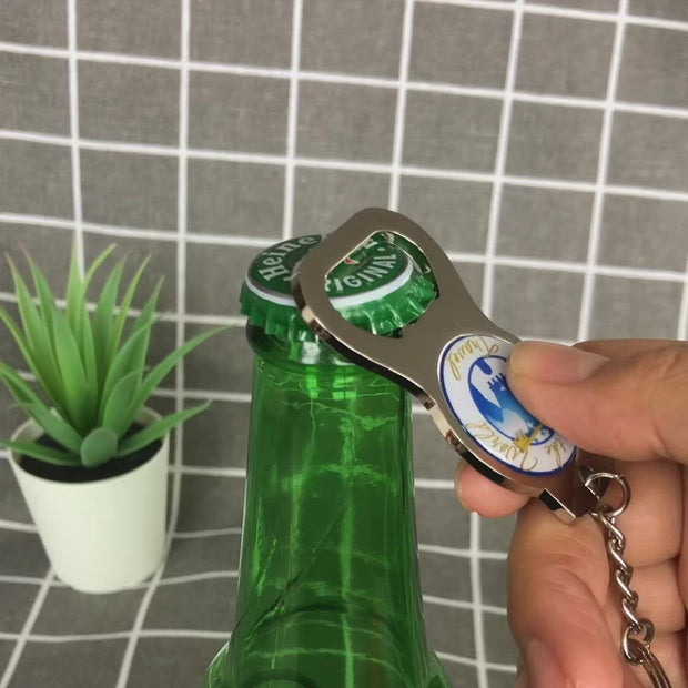 Custom Zinc Alloy Opener Keychains-8S