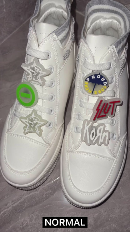 Custom Clip Shoe Charms - Glowing