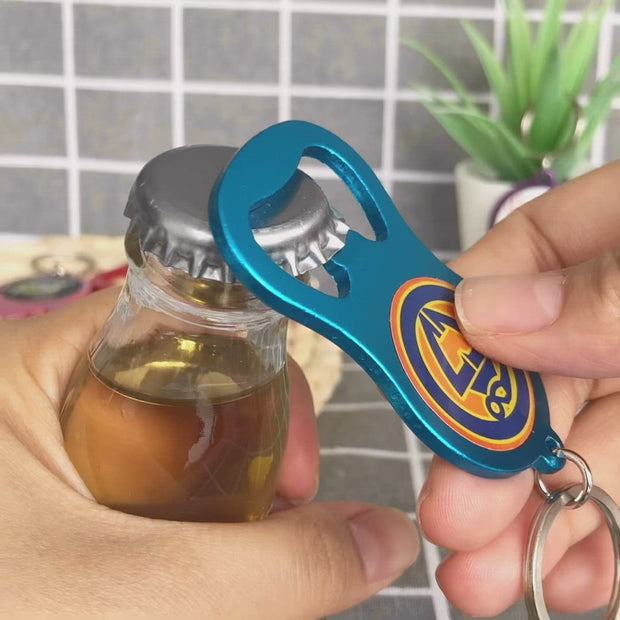 Promotional Aluminum Bottle / Can Opener Keychains - Green - Bottle Opener  Keychains