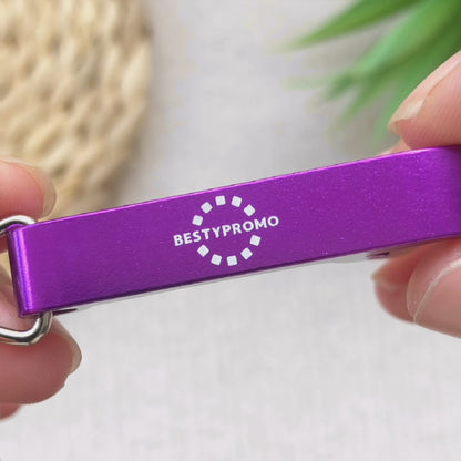 Custom Small Aluminum Bottle Opener Keychain