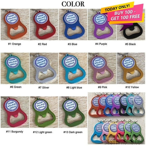 Aluminium Bottle Opener Keychains-Besty Promo