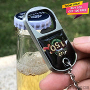 Custom metal keychain with opener-Besty Promo