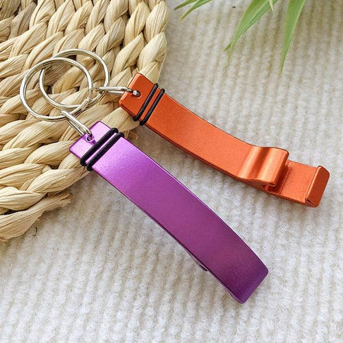 Custom Medium Aluminum Bottle Opener Keychain