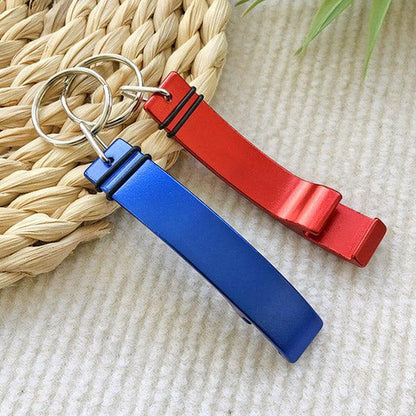 Custom Medium Aluminum Bottle Opener Keychain