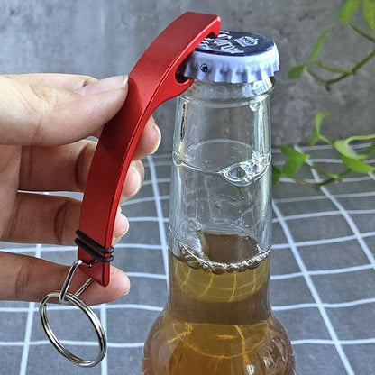 Custom Medium Aluminum Bottle Opener Keychain