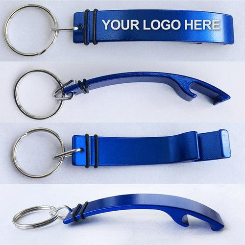 Custom Medium Aluminum Bottle Opener Keychain