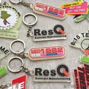 Custom 3D Die Cut Rubber Keychains-Glowing-Besty Promo