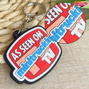 Custom 3D Die Cut Rubber Keychains-Regular