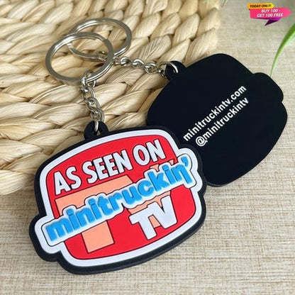 Custom 3D Die Cut Rubber Keychains