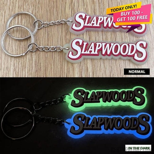 Custom 3D Die Cut Rubber Keychains-Glowing-Besty Promo