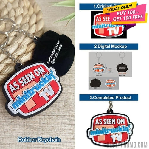 3D Custom Die-Cut Rubber Keychains - Your Logo Promo by Cody McConnell 50