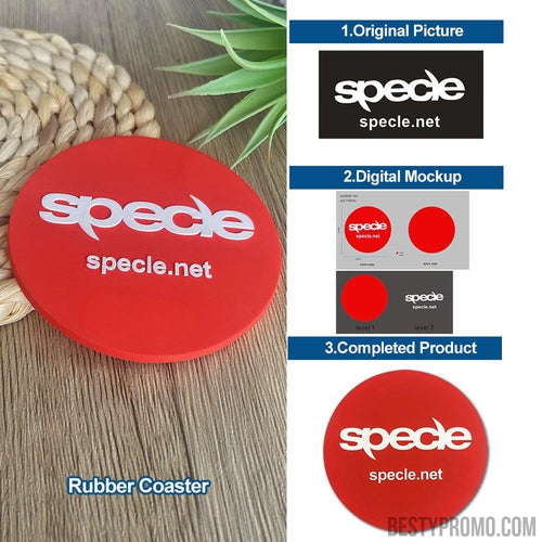 Rubber Coaster With Your Logo(Sample Order)-Besty Promo