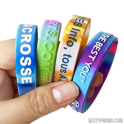 Custom Silicone Wristbands - Swirl-Besty Promo