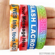 Custom Silicone Wristbands - Swirl-Besty Promo