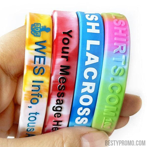 Custom Silicone Wristbands - Swirl-Besty Promo