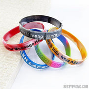 Custom Silicone Wristbands - Swirl-Besty Promo