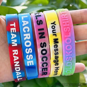 Custom Silicone Wristbands - Swirl-Besty Promo