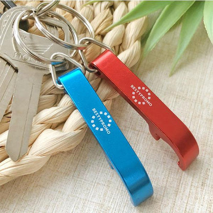 Custom Small Aluminum Bottle Opener Keychain