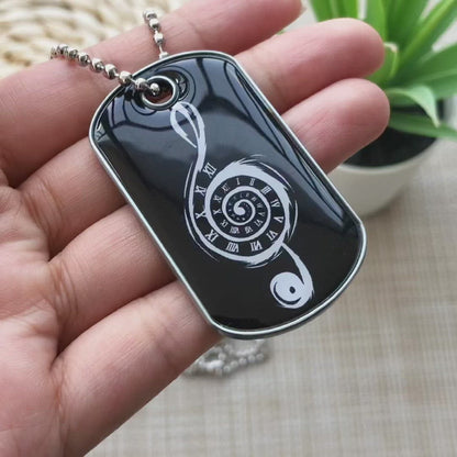 Custom Metal Dog Tag Necklace with Doming