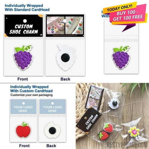 Custom Rubber Croc Charms - UV-Besty Promo