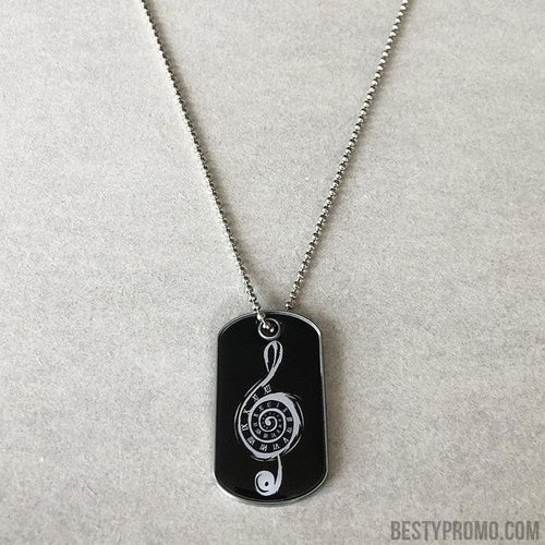 Custom Zinc Alloy Dog Tag Necklace - Doming-Besty Promo
