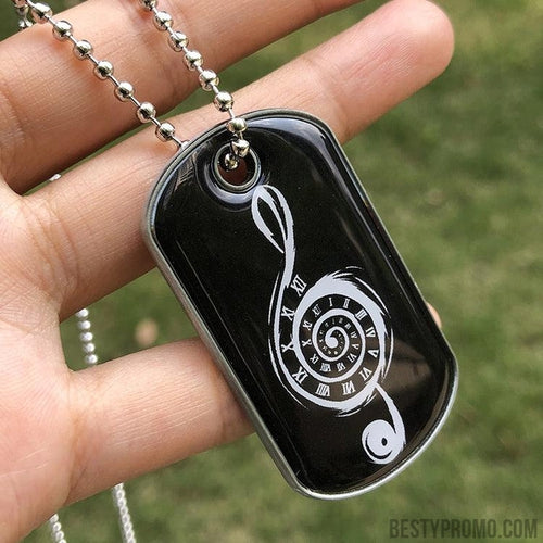 Custom Zinc Alloy Dog Tag Necklace - Doming-Besty Promo