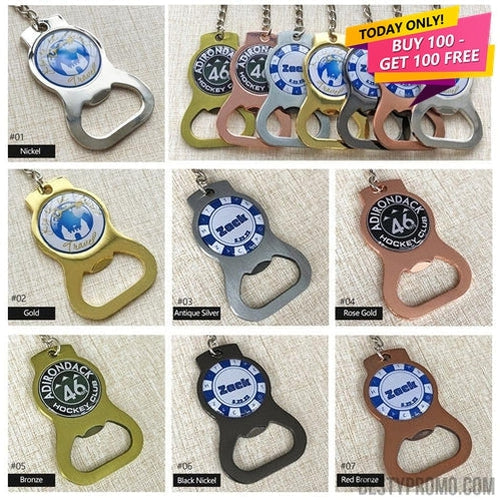 Custom Zinc Alloy Opener Keychains-Besty Promo