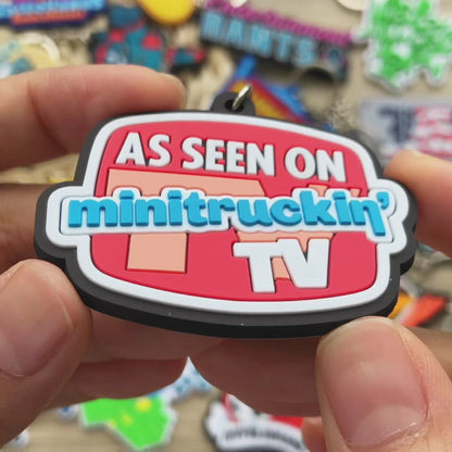 Custom 3D Die Cut Rubber Keychains