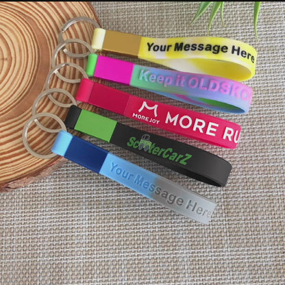 Custom Silicone Wristband Keychains