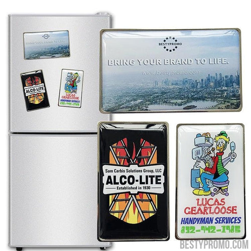 Custom Doming Fridge Magnet - Rectangle-Besty Promo