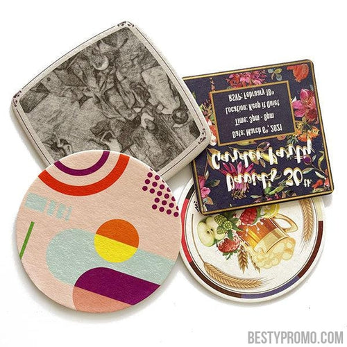 Custom Absorbent Paper Coaster-Besty Promo