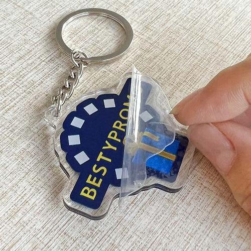 Custom Die-Cut Acrylic Keychain