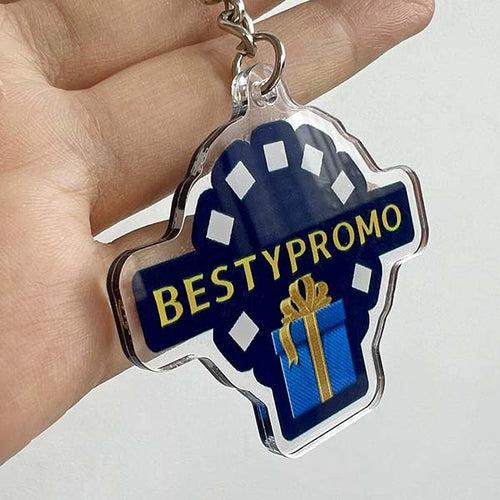 Custom Die-Cut Acrylic Keychain