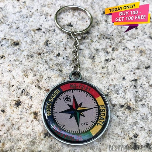 Custom metal keychain with doming-Besty Promo