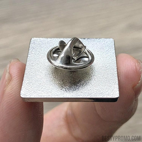 custom zine alloy badge with doming-square-Besty Promo